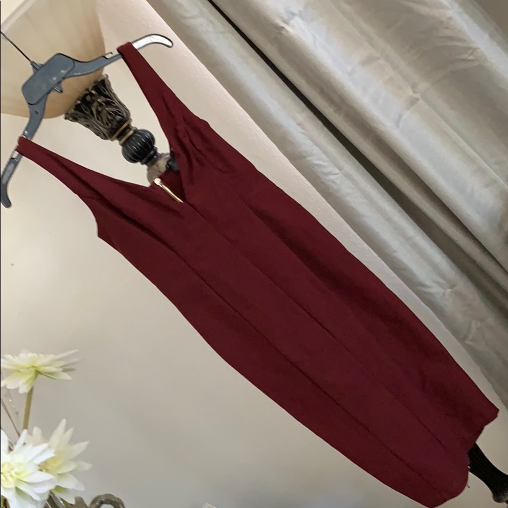 Burgundy dress